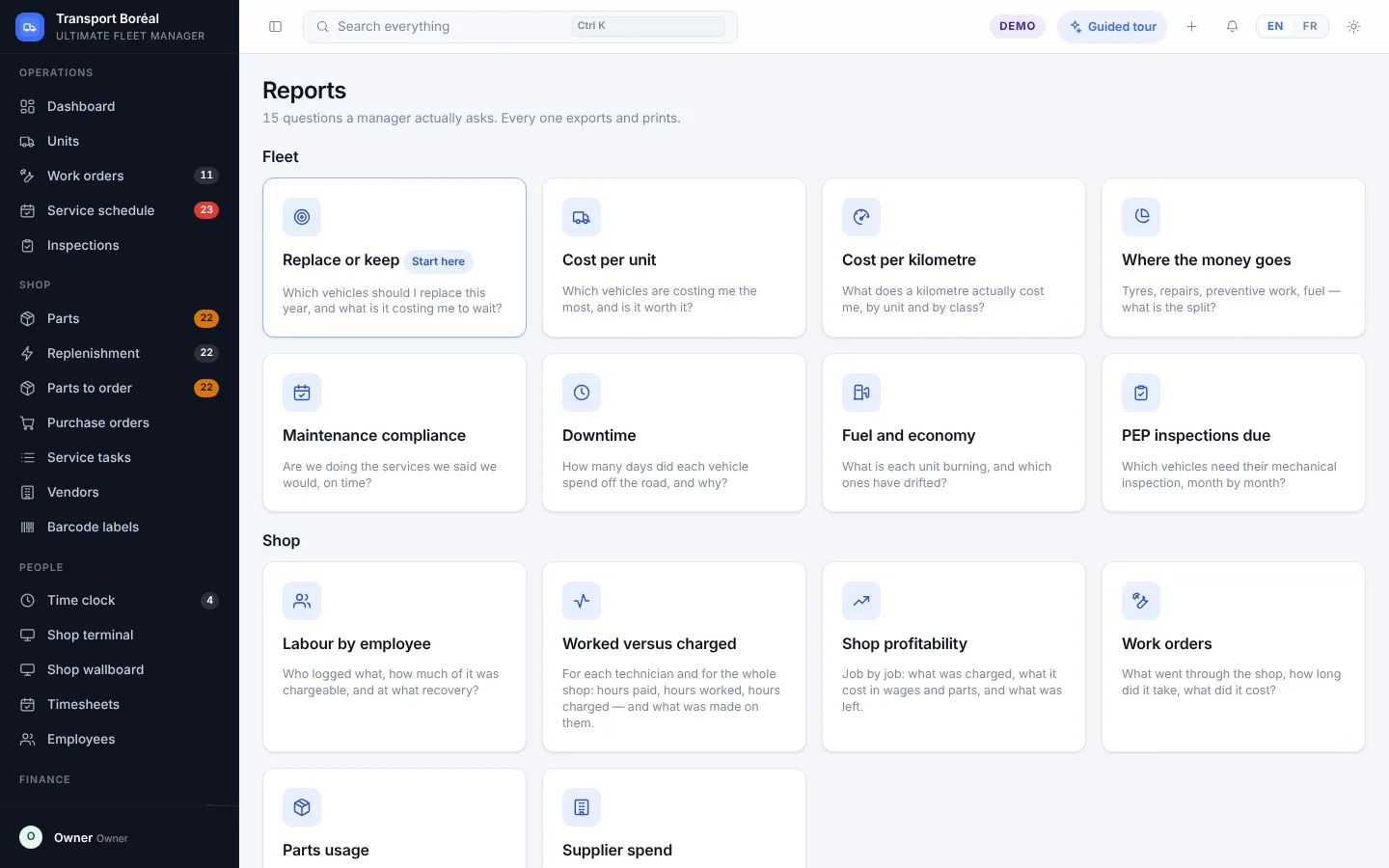 The reports